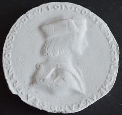 Tirage d'une médaille : buste de François de Valois, duc d'Angoulême, futur François Ier