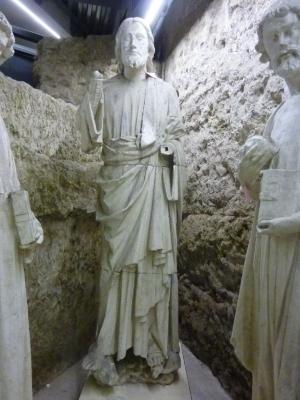 Tirage d'une statue du Christ bénissant