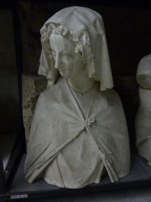 Tirage d'une statue de la prophétesse Anne.