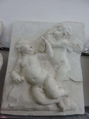 Tirage d'un relief avec des Putti (par François Duquesnoy)